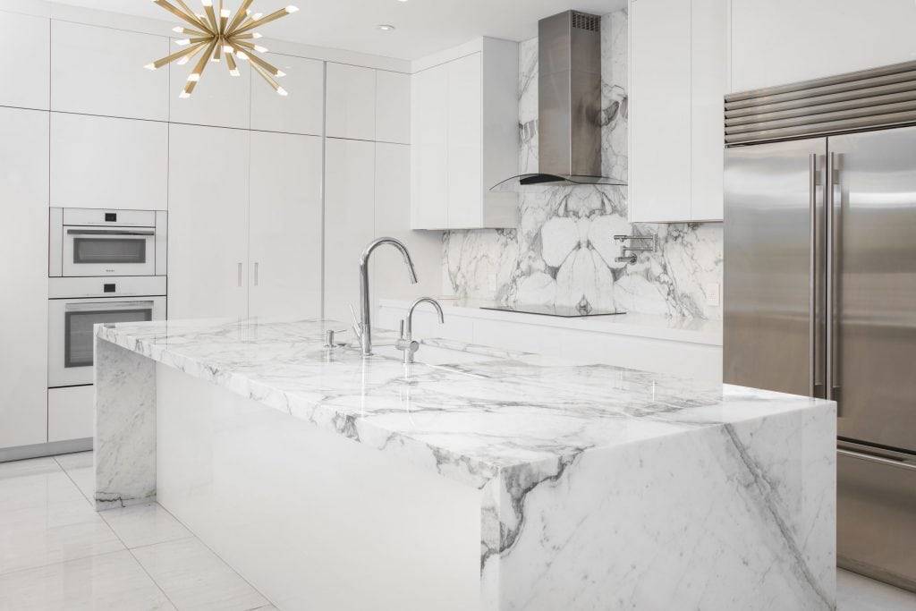 Calacatta Arabescato Marble Kitchen