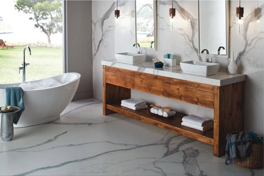 Porcelain Bathroom (Image Credits BuilderOnline.com)