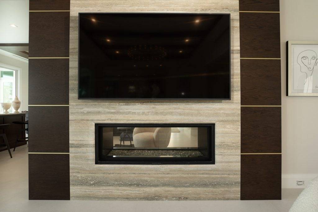 Travertine Fireplace