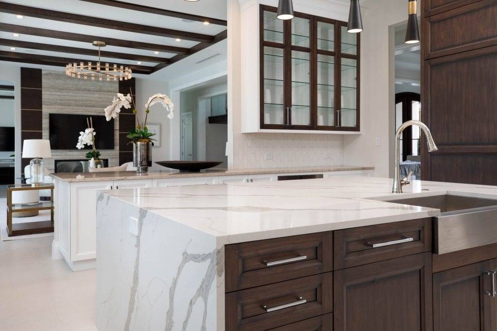 Verona Quartz Island Chateau Blanc Counter