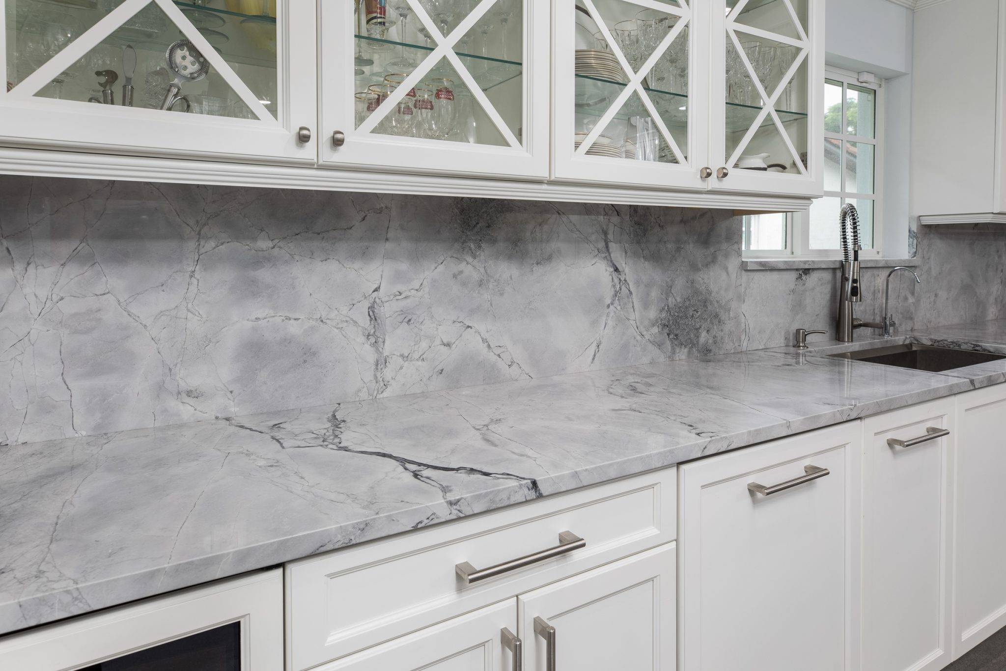 Super White Calacatta Dolomite Kitchen 2 Primestones® Granite Quartz