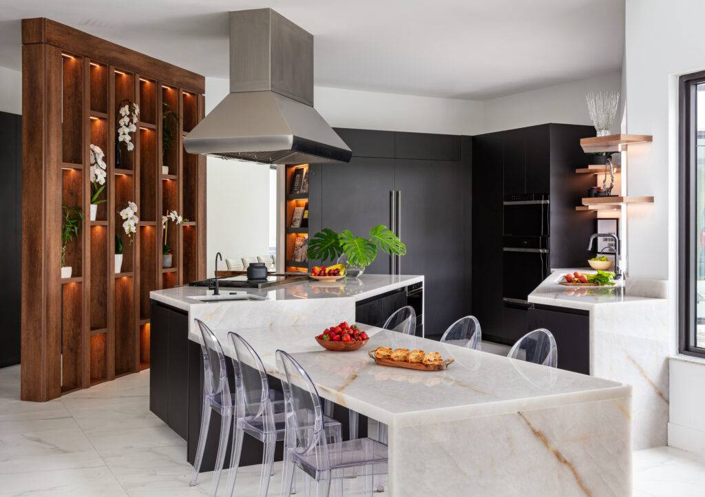 Cristallo Iceberg Quartzite Kitchen