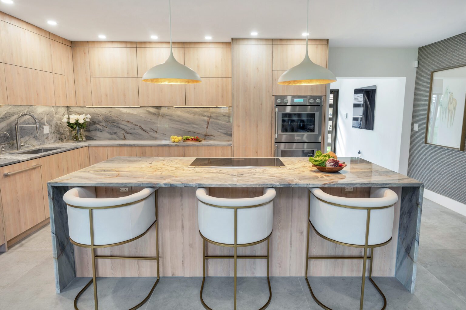 IJen Blue Quartzite Kitchen