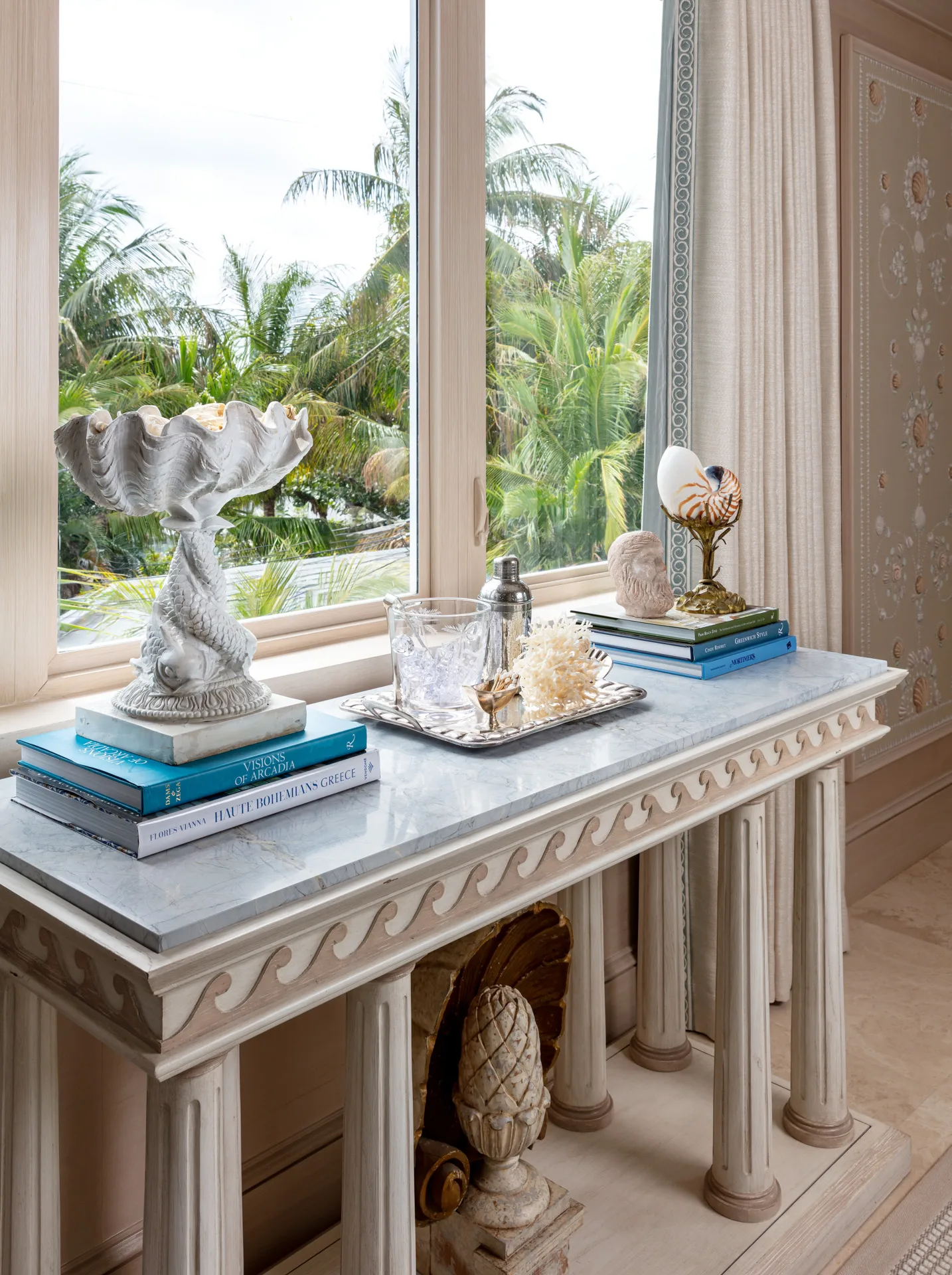 Lausanne Blue Extra Marble Console Table