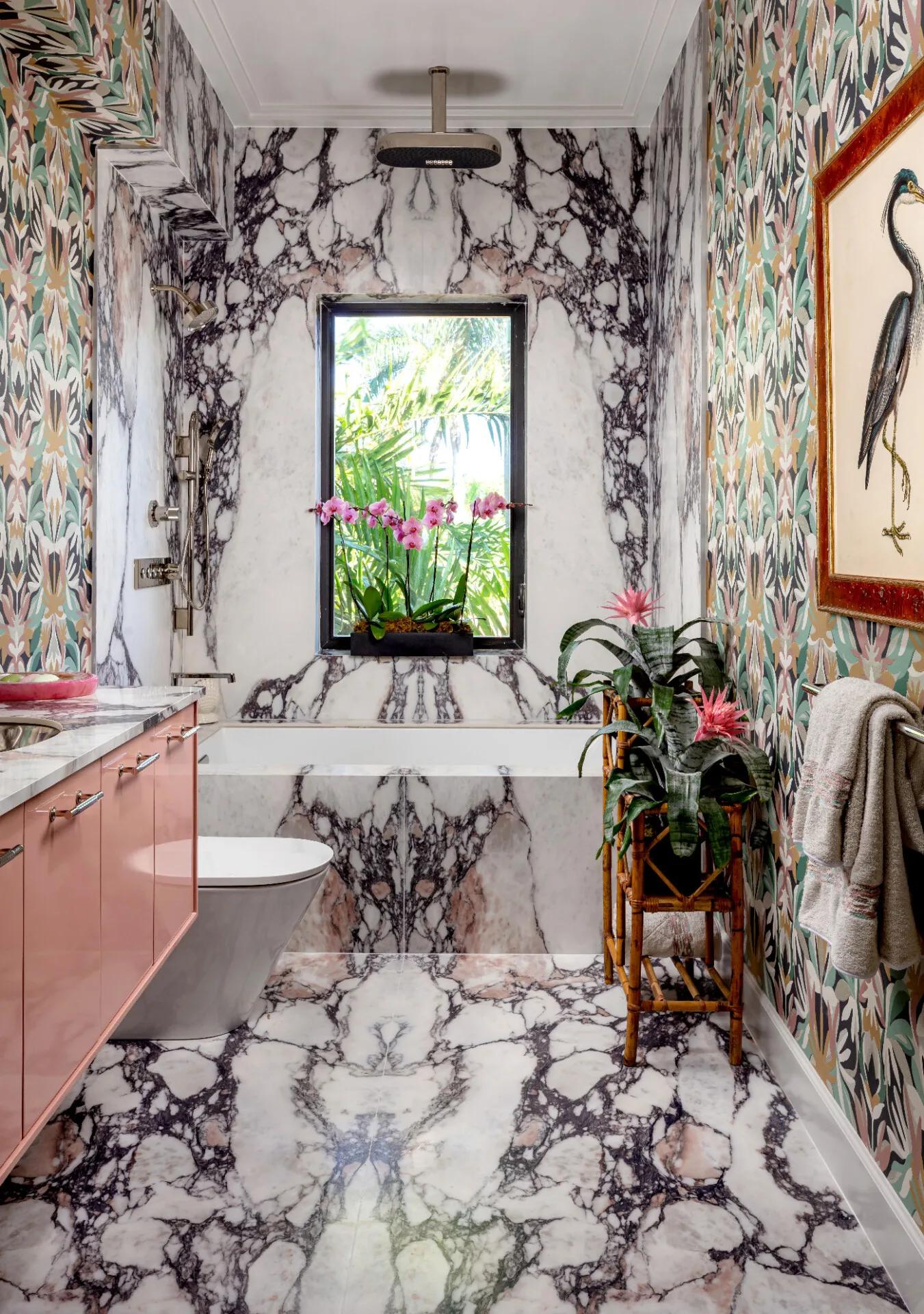 Calacatta Viola Honed Porcelain Shower & Floor